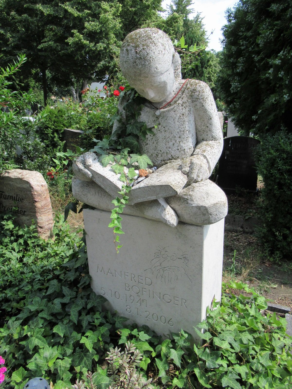 Grabmal von Manfred Bofinger auf dem Friedhof Stralau – Friedhof Alt-Stralau